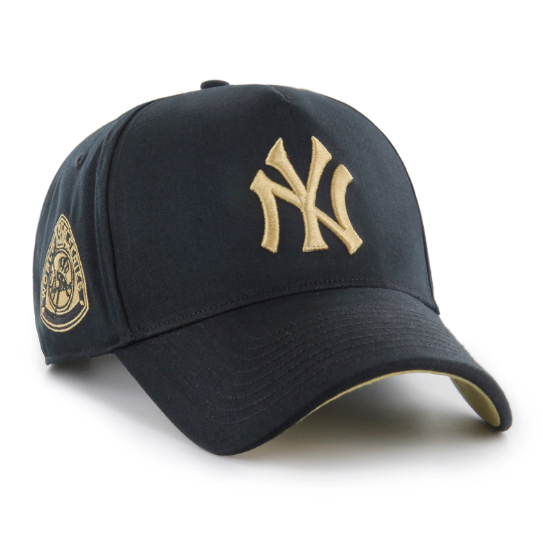 '47 MVP: New York Yankees Trucker Hat (World Series Patch: Black/Gold)
