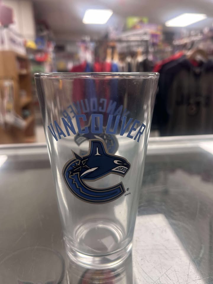 Glass - Double Logo Glass NHL: Vancouver Canucks