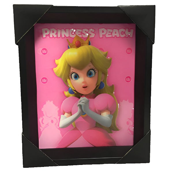 3D Lenticular Shadowbox - Super Mario: Princess Peach