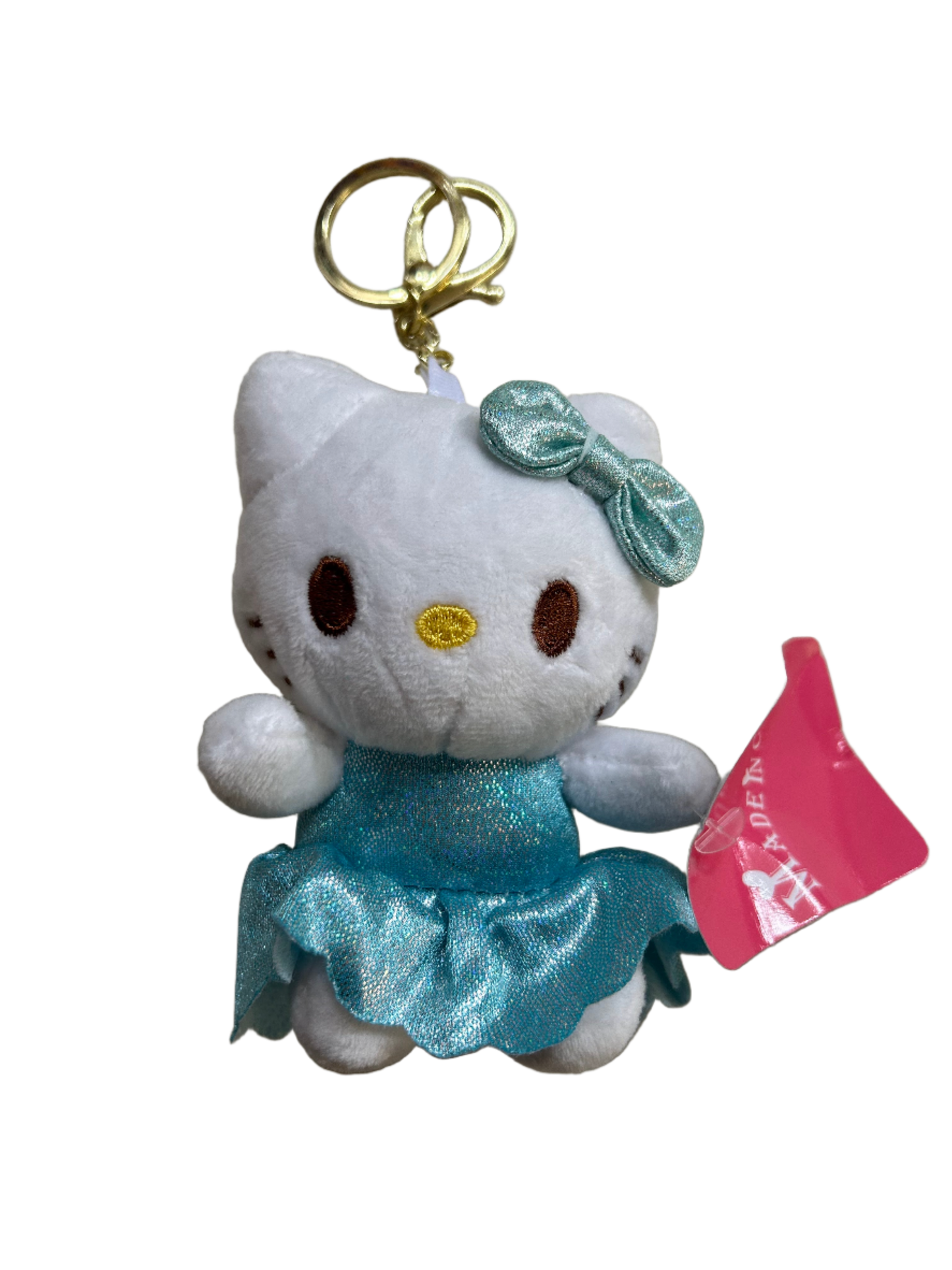 Plush Keychain - Hello Kitty (Blue Dress)