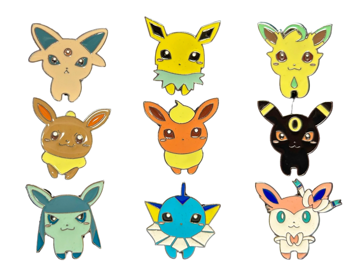 Pokemon Pins: Eeveelutions (Chibi)