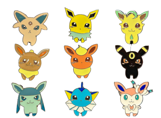 Pokemon Pins: Eeveelutions (Chibi)