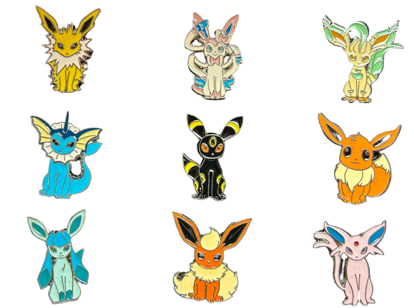 Pokemon Pins: Eeveelutions (Sitting)
