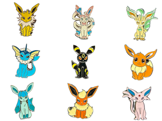 Pokemon Pins: Eeveelutions (Sitting)