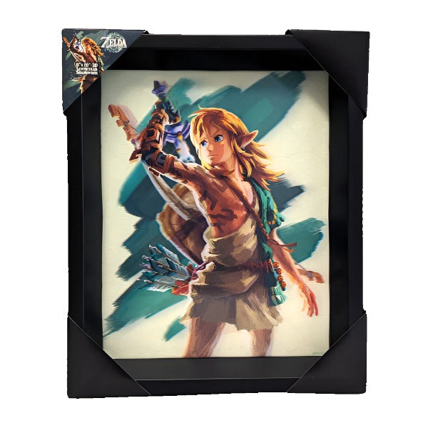 3D Lenticular Shadowbox: Zelda: Tears of the Kingdom Link Unleashed