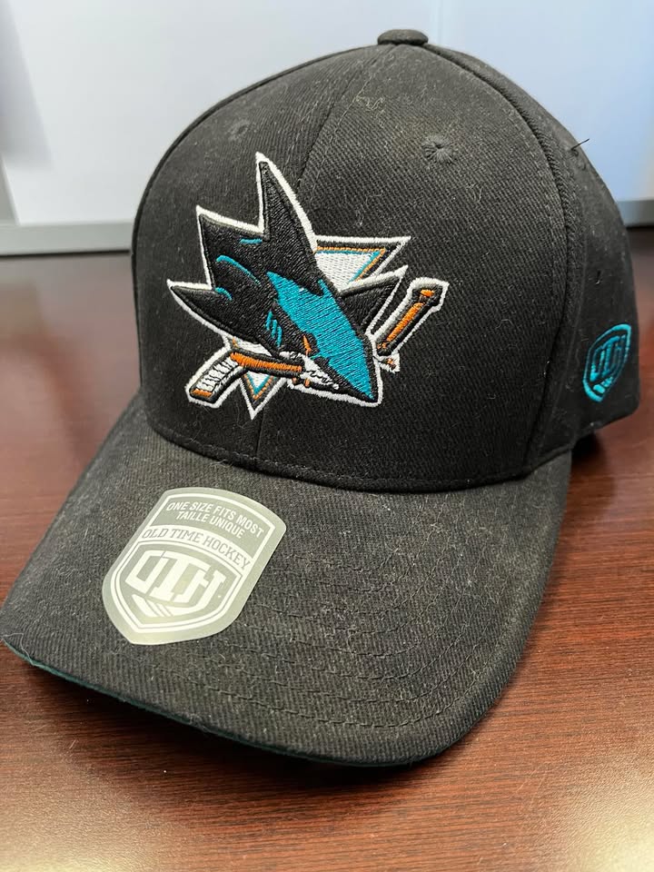 San Jose Sharks Old Time Hockey Adjustable Hat (Velcro)