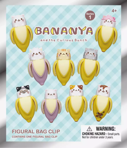Keychain Blind Bag - Bananya and the Curious Bunch (Series 1)