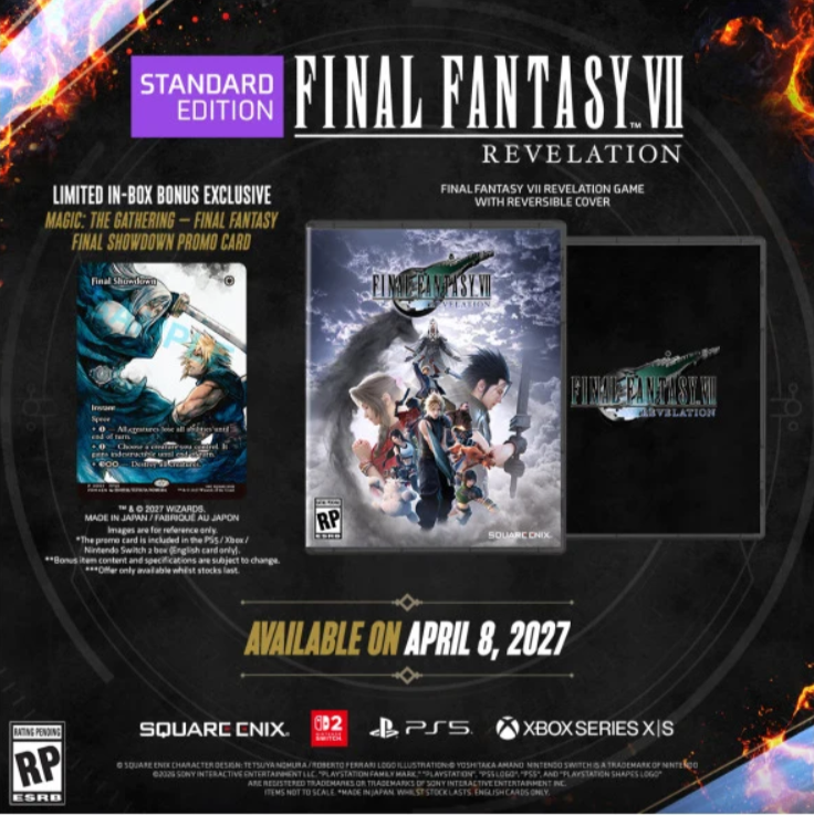 Nintendo Switch 2 - Final Fantasy VII: Revelation Day One Edition (Sealed) *PRE-ORDER
