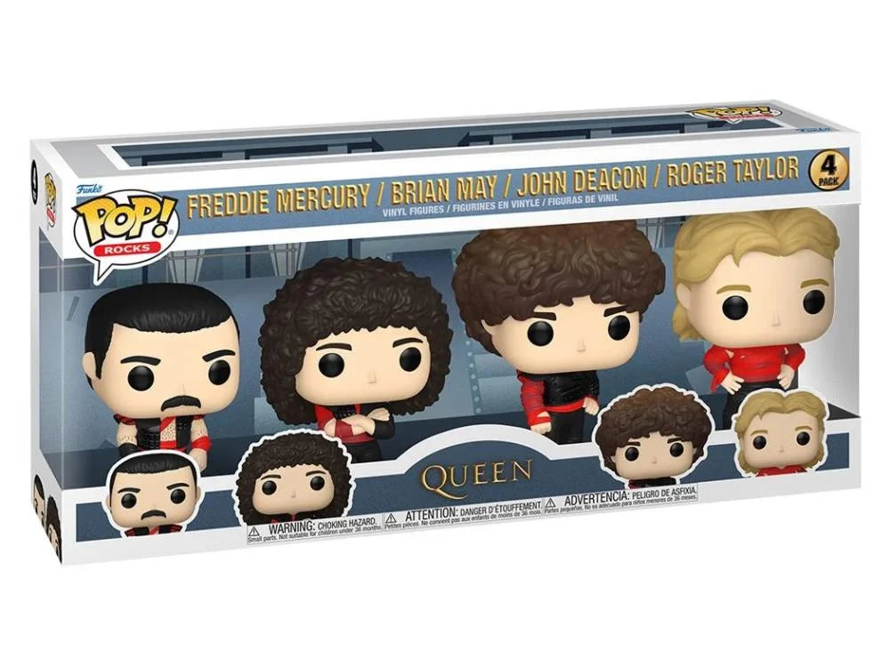 Rocks - Queen: Freddie Mercury / Brian May / John Deacon / Roger Taylor POP! 4 Pack
