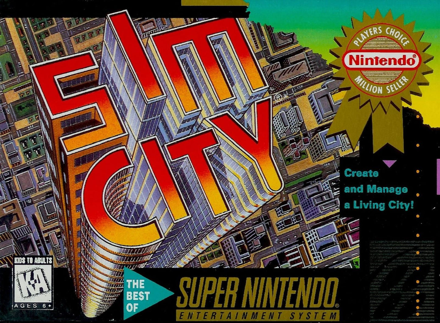 SNES - SimCity (Cartridge Only) (Used)