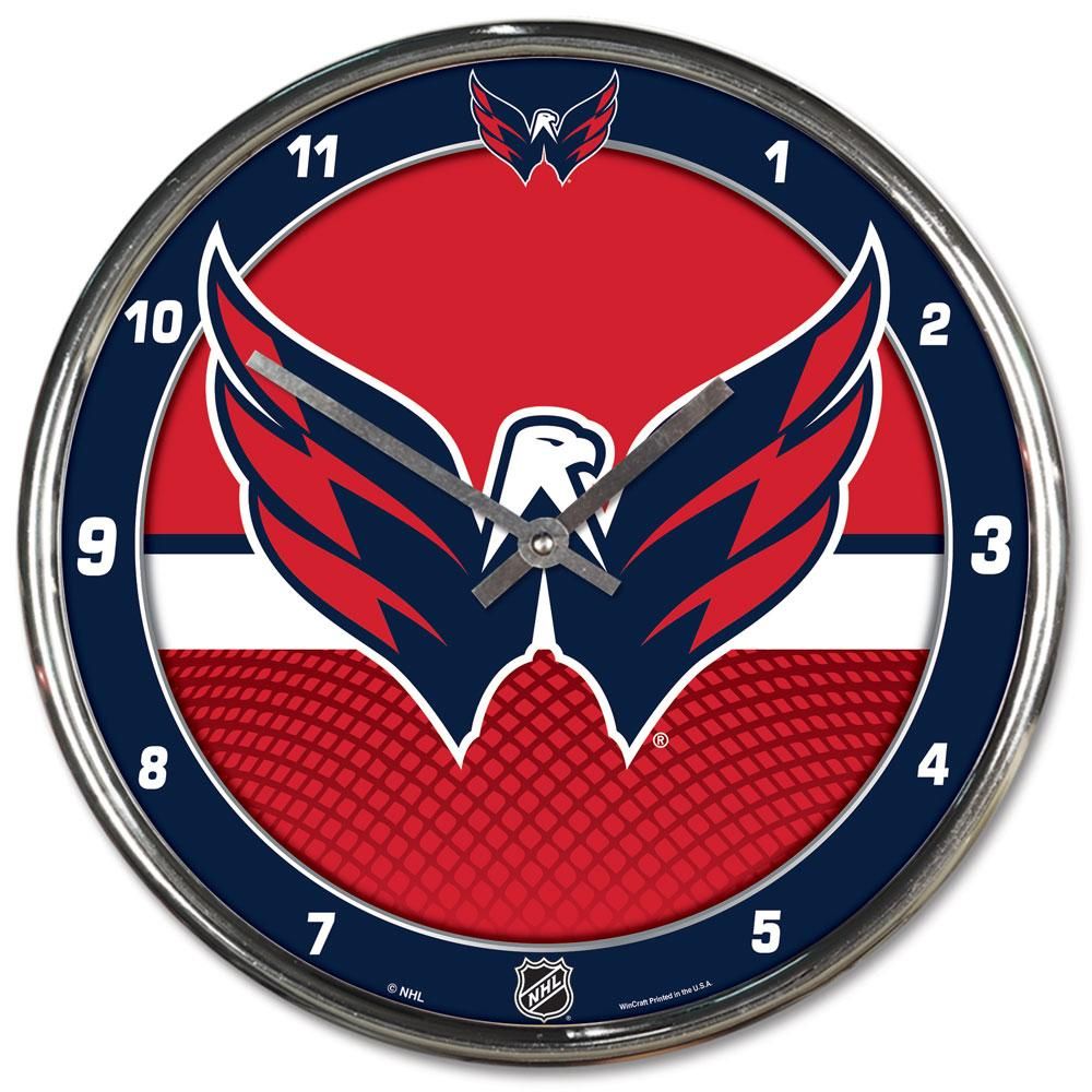 Washington Capitals - Chrome Wall Clock