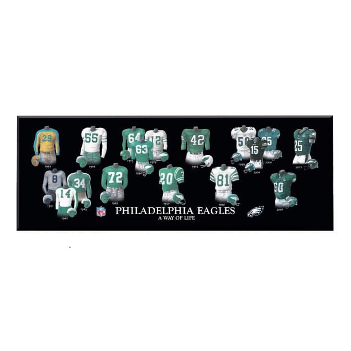 Philadelphia Eagles Legacy Uniform Plaque