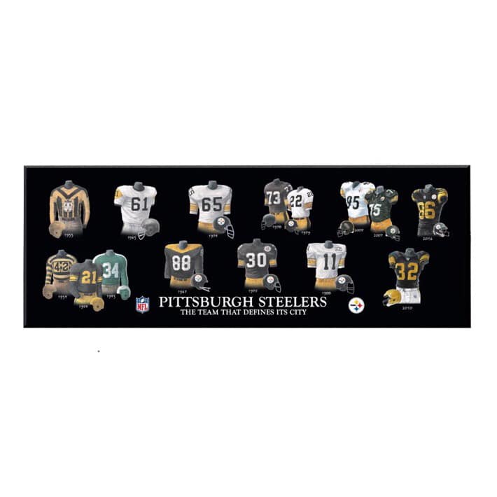 Pittsburgh Steelers Legacy Uniform Plaque