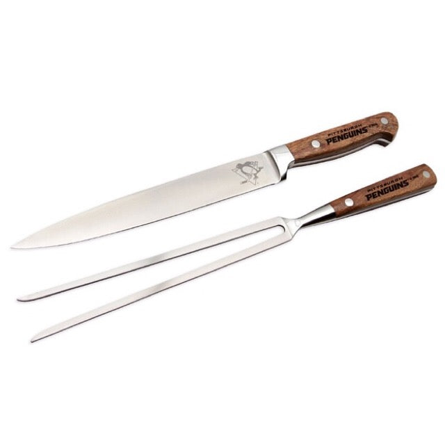 2 Piece Carving Set: Pittsburgh Penguins