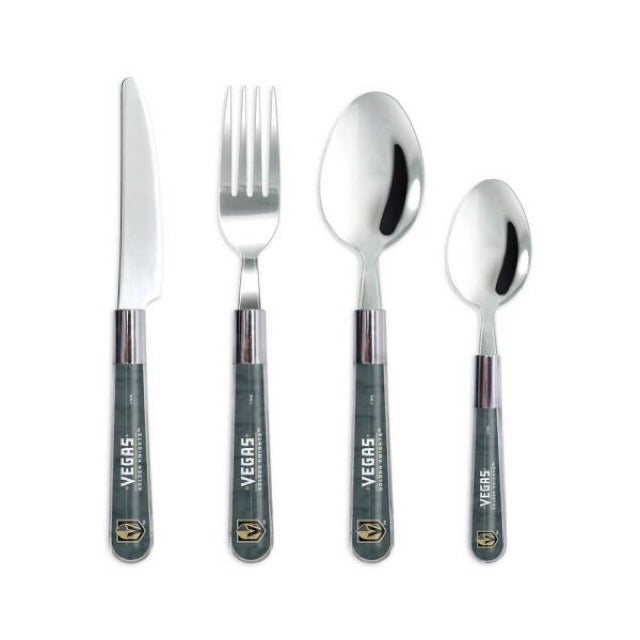 16 Piece Flatware Set: Las Vegas Golden Knights
