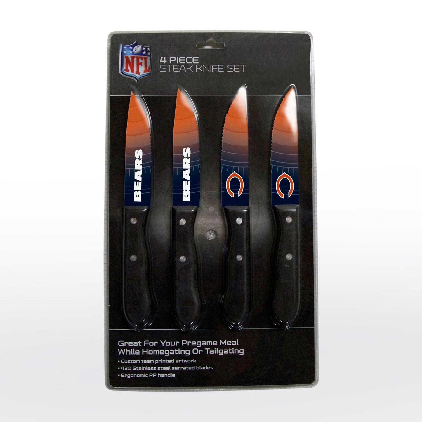 4 Piece Steak Knife Set-Chicago Bears