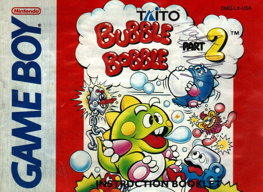 Original Gameboy Bubble Bobble: Part 2 (Used)