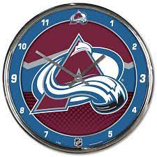 NHL: Colorado Avalanche - Chrome Wall Clock