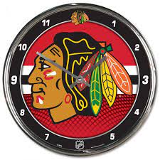 Chicago Blackhawks Chrome Wall Clock