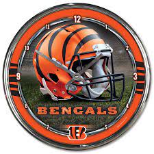 Cincinnati Bengals Chrome Wall Clock