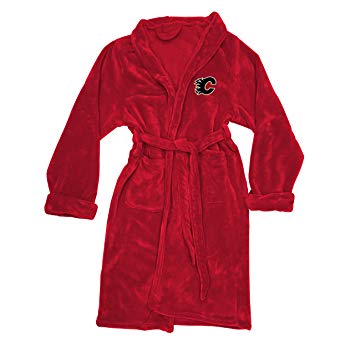 Silk Touch Bath Robe: Calgary Flames