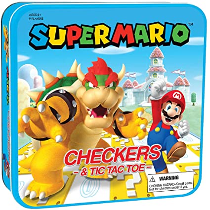 Board Game - Checkers & Tic Tac Toe: Super Mario