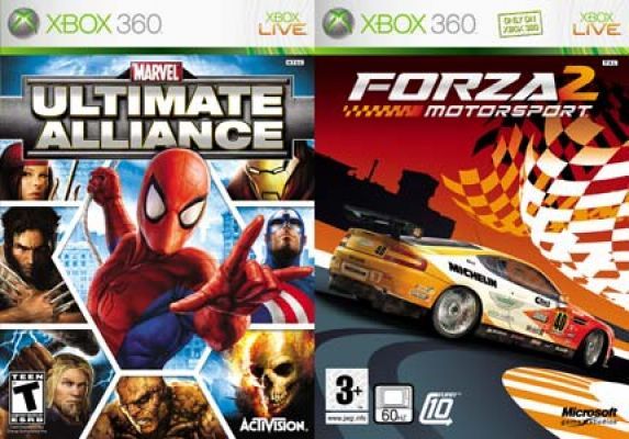 XB360- Marvel Ultimate Alliance & Forza Motorsport 2