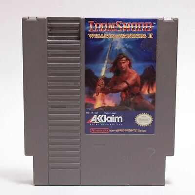 Original NES - Iron Sword Wizard Warriors II (Used)