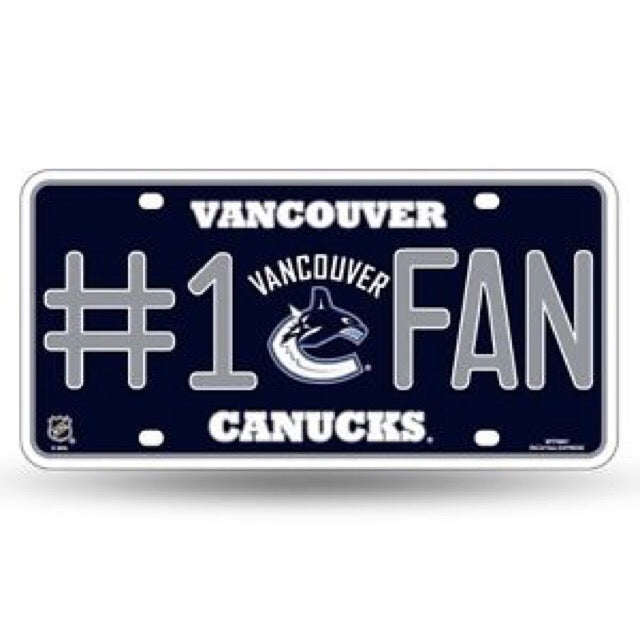 Vancouver Canucks #1 Fan License Plate