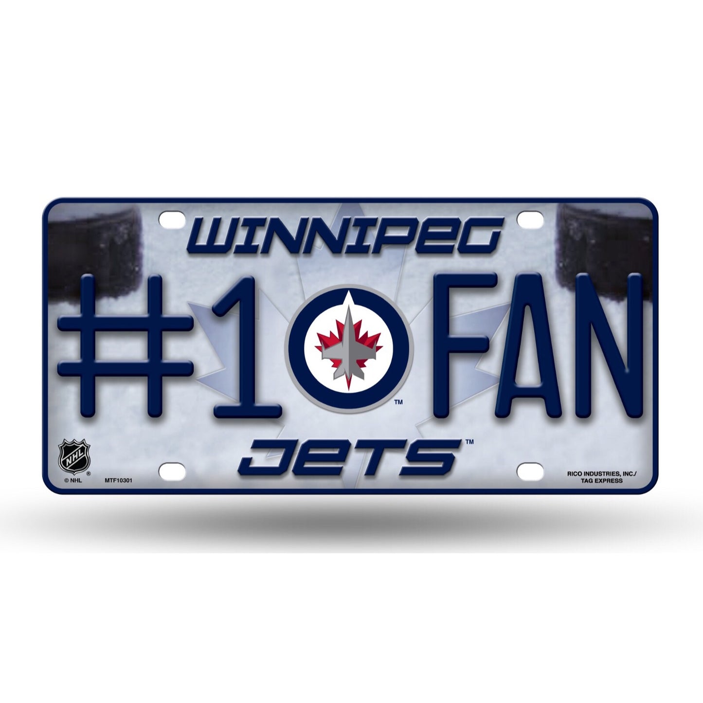 Winnipeg Jets #1 Fan License Plate