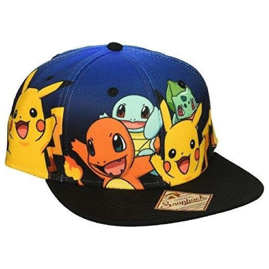 Pokémon Starters Group Snapback Hat