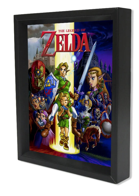 3D Lenticular Shadowbox: Zelda: Ocarina of Time Character Group