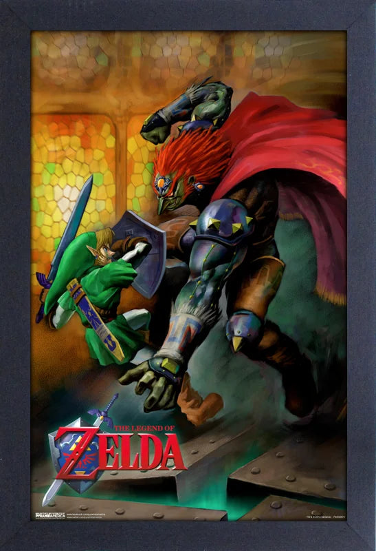 Zelda: Link vs. Ganondorf Framed Print