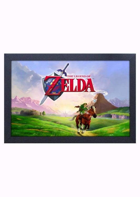 Zelda: Gallop Framed Print