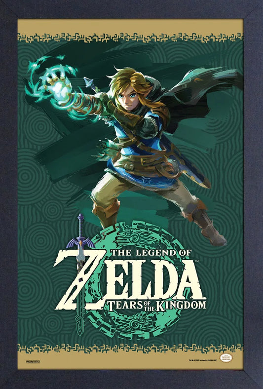 Zelda: Tears of the Kingdom Link Ultra Hand Framed Print