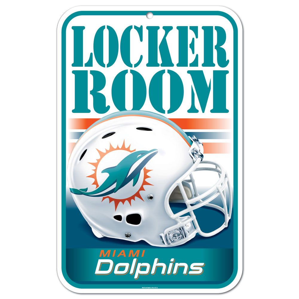 Miami Dolphins Locker Room Sign