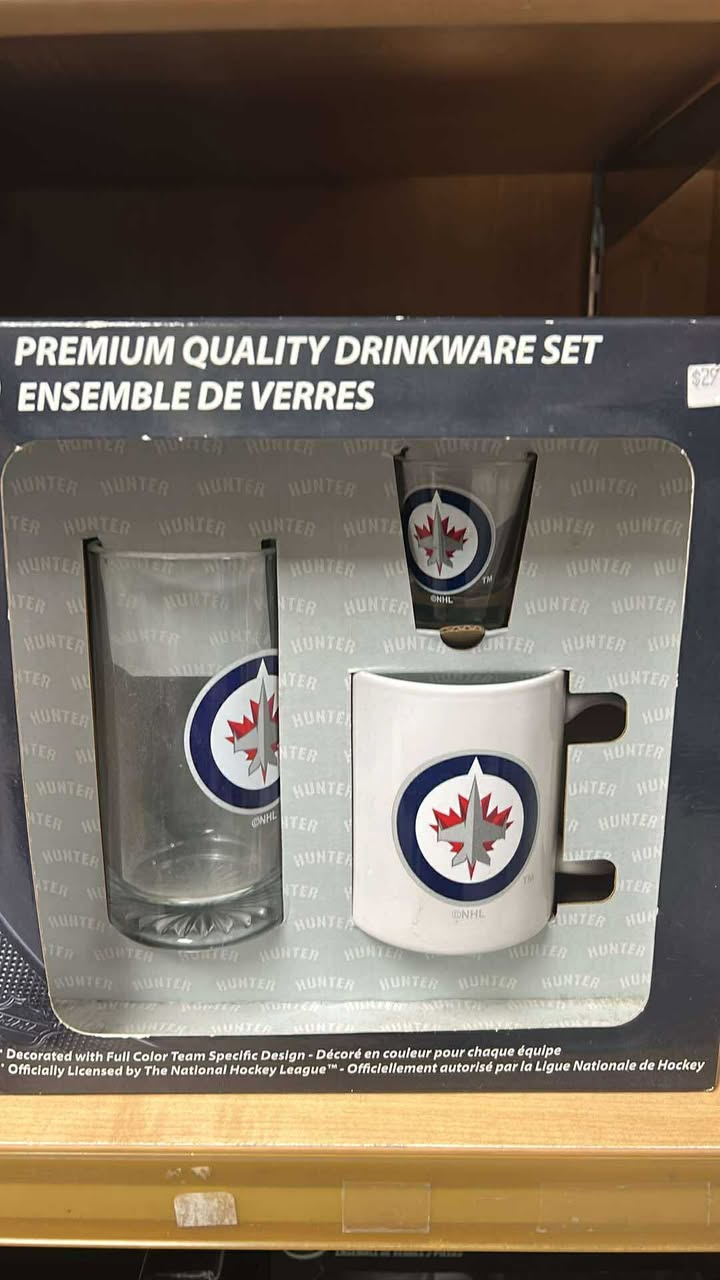 Premium Quality Drinkware Set - NHL: Winnipeg Jets (Assorted Set)