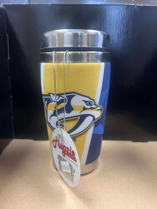 Travel Mug - Mugzie Neoprene Geo Design NHL: Nashville Predators