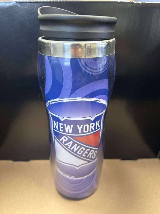 Travel Mug - Circles NHL: New York Rangers