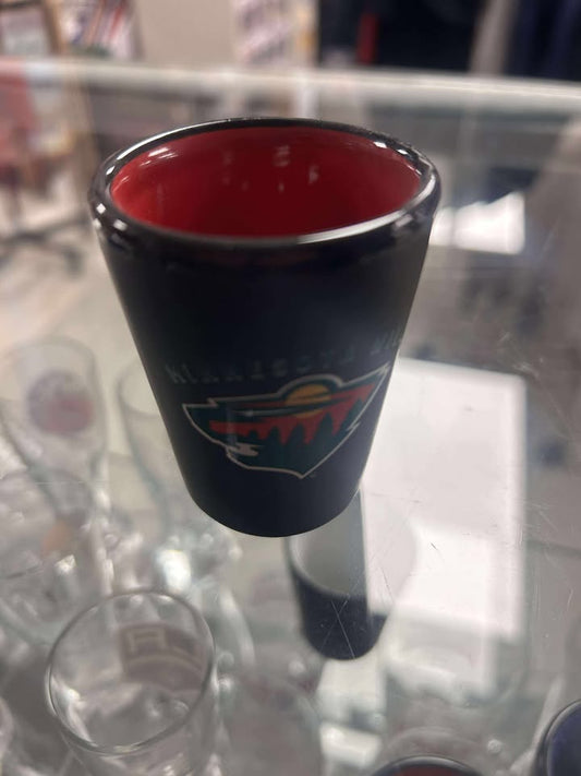 Shot Glass - Two Toned NHL: Minnesota Wild
