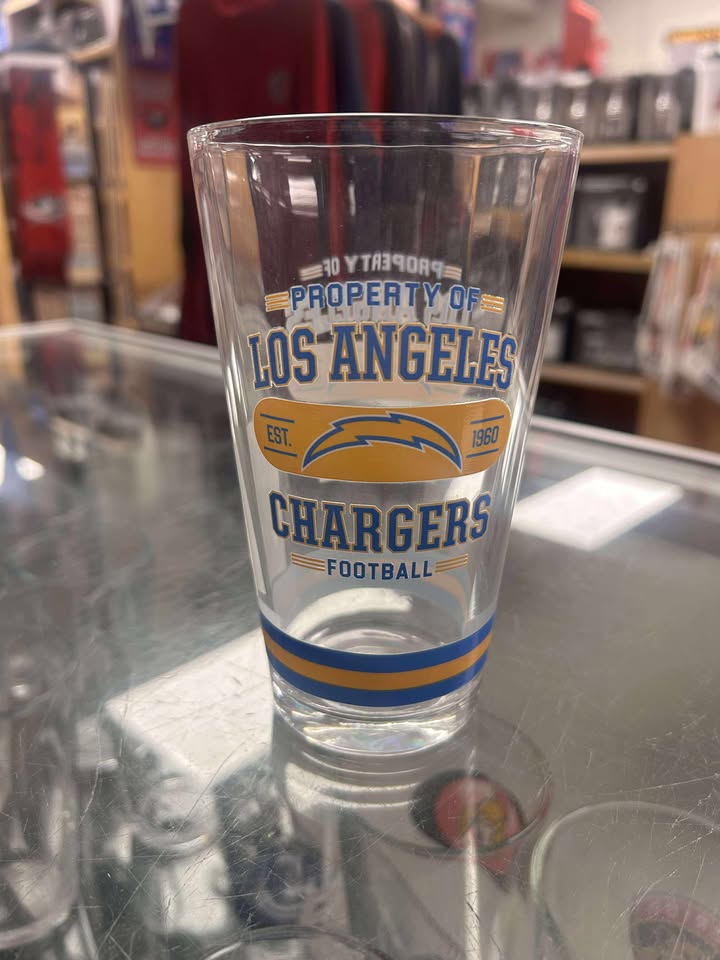 Glass - Mixing Glass NFL: Los Angeles Chargers