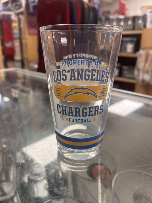 Glass - Mixing Glass NFL: Los Angeles Chargers
