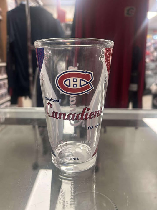 Glass - Bubble Mixing Glass NHL: Montreal Canadiens