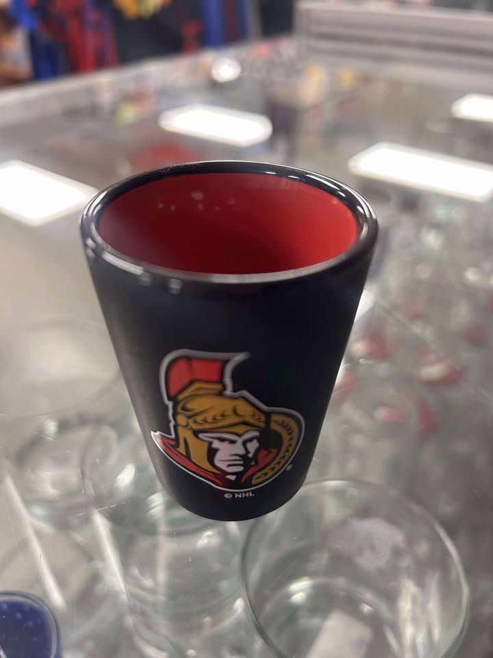 Shot Glass - Two Toned NHL: Ottawa Senators