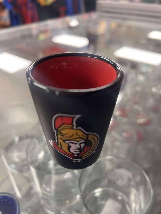 Shot Glass - Two Toned NHL: Ottawa Senators