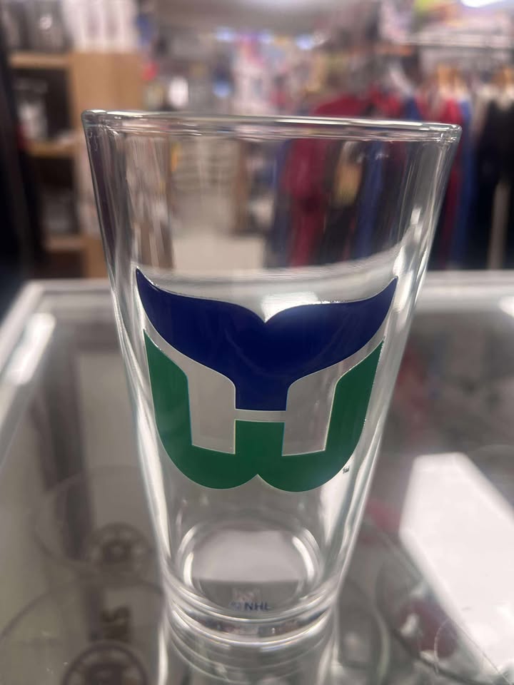 Glass - Logo Glass NHL: Hartford Whalers