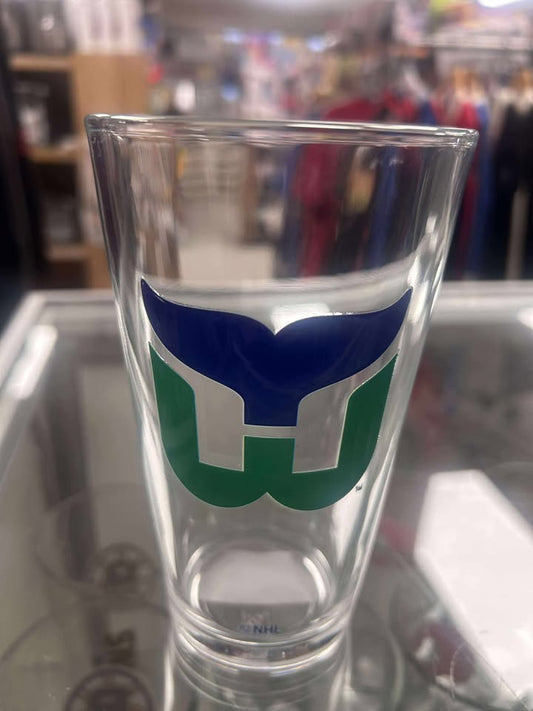 Glass - Logo Glass NHL: Hartford Whalers