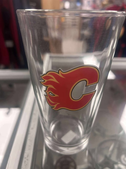 Glass - Logo Glass NHL: Calgary Flames
