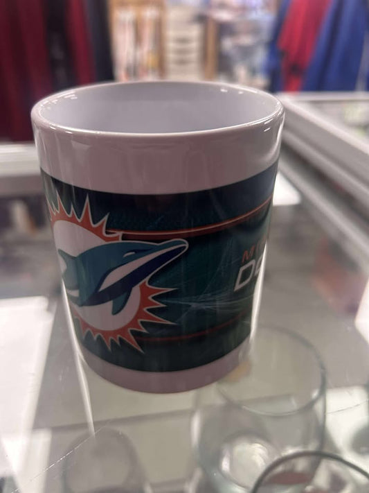Mug - White Sublimated Mug NFL: Miami Dolphins