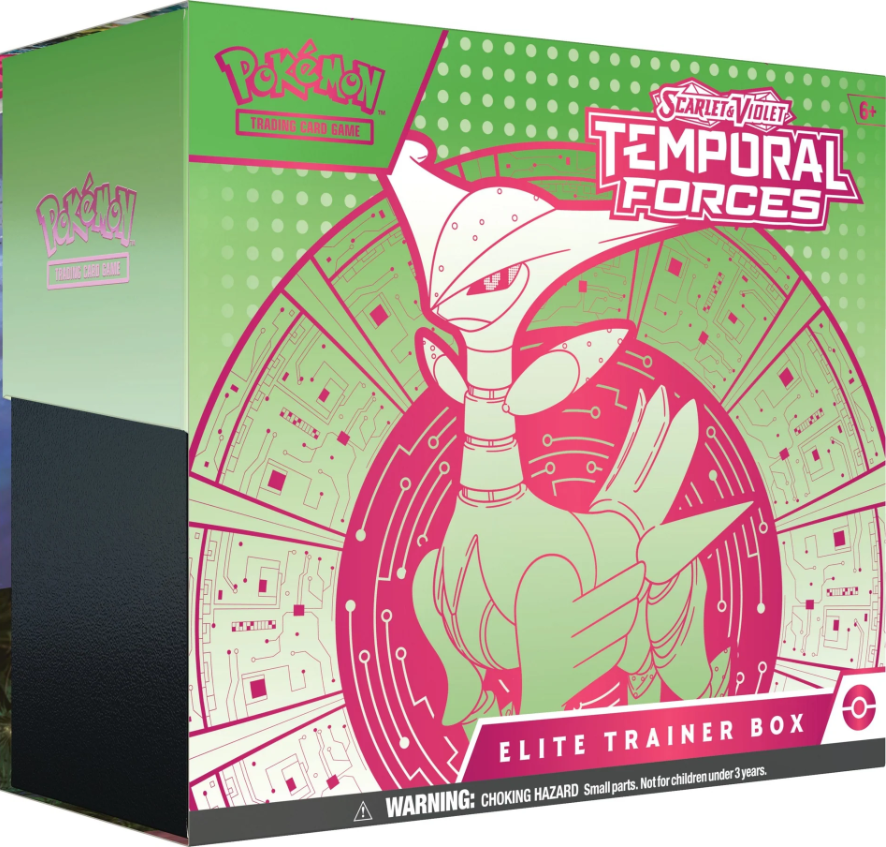 Pokémon TCG: Scarlet & Violet-Temporal Forces Elite Trainer Box: Iron Leaves